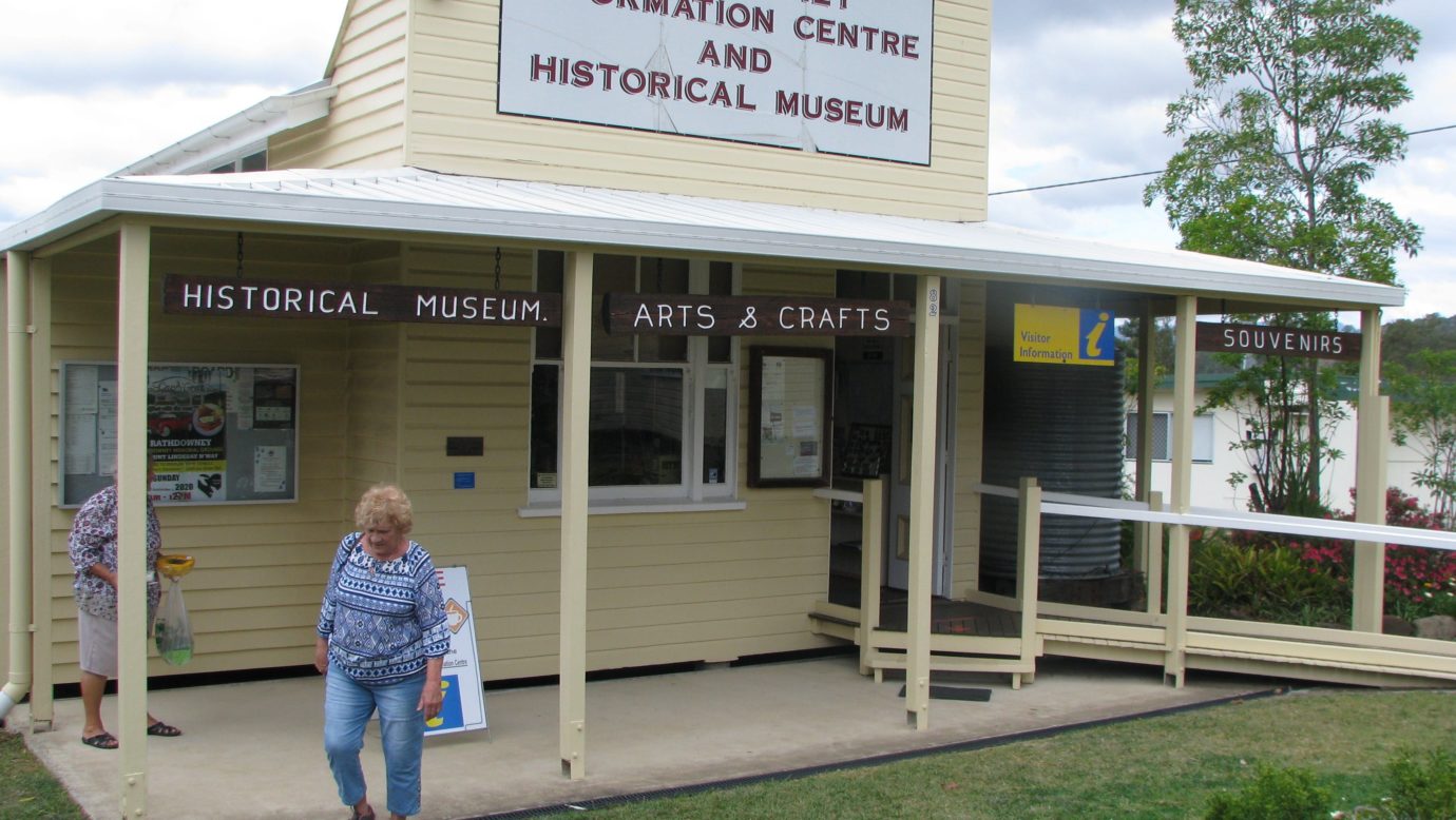 Outside the Rathdowney VIsitor Information Centre