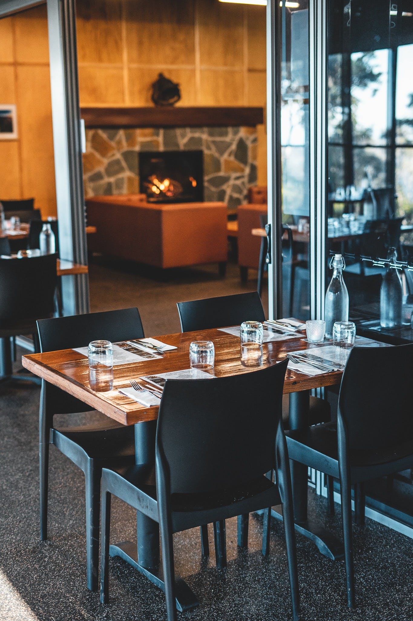 seating at the Binna Burra teahouse