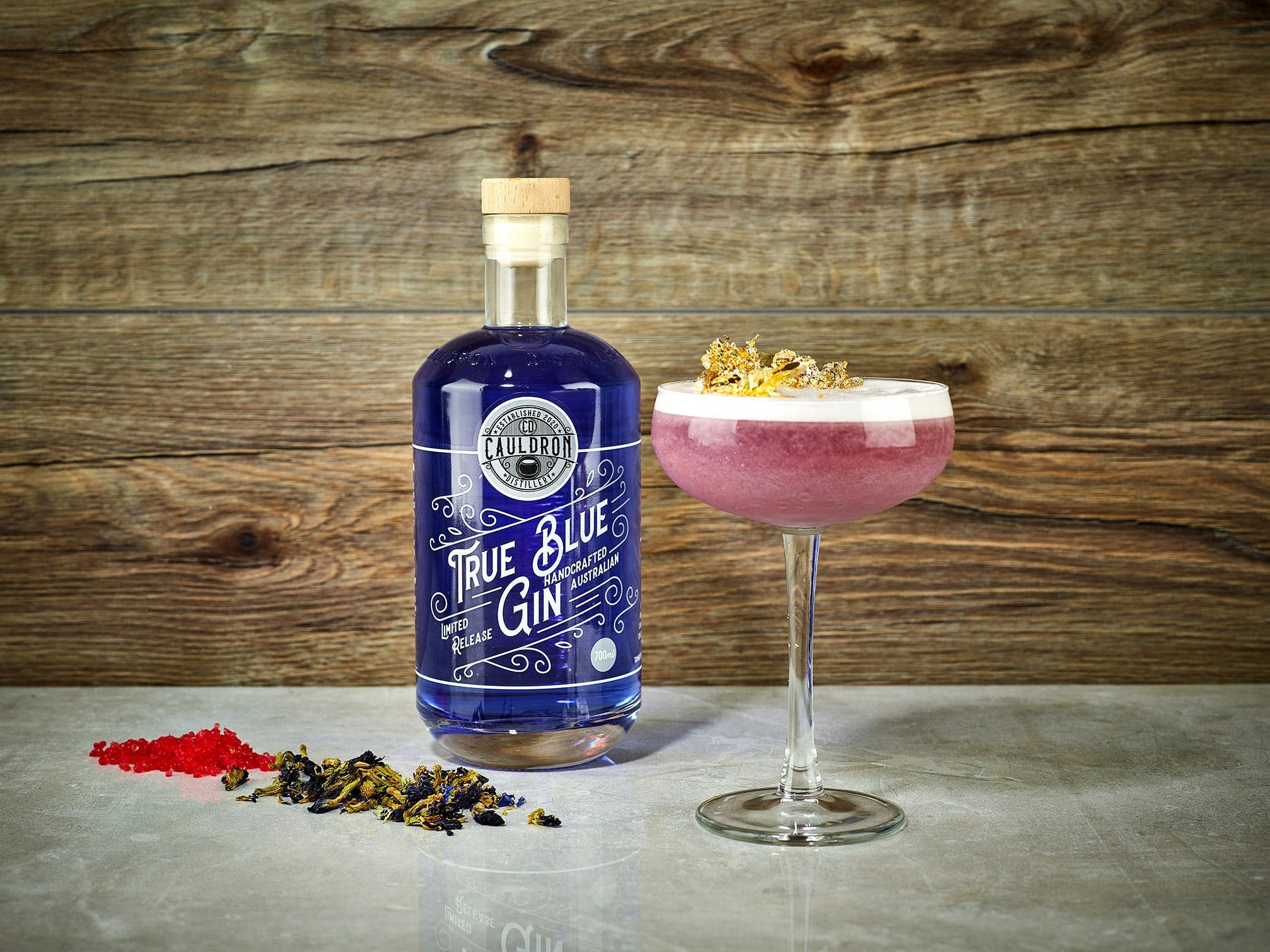 True Blue Gin with Cocktail