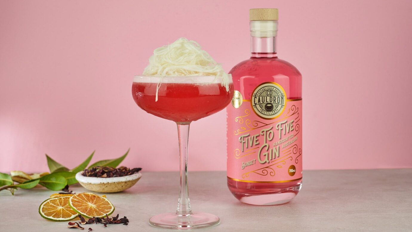 Sunset Gin with Cocktail