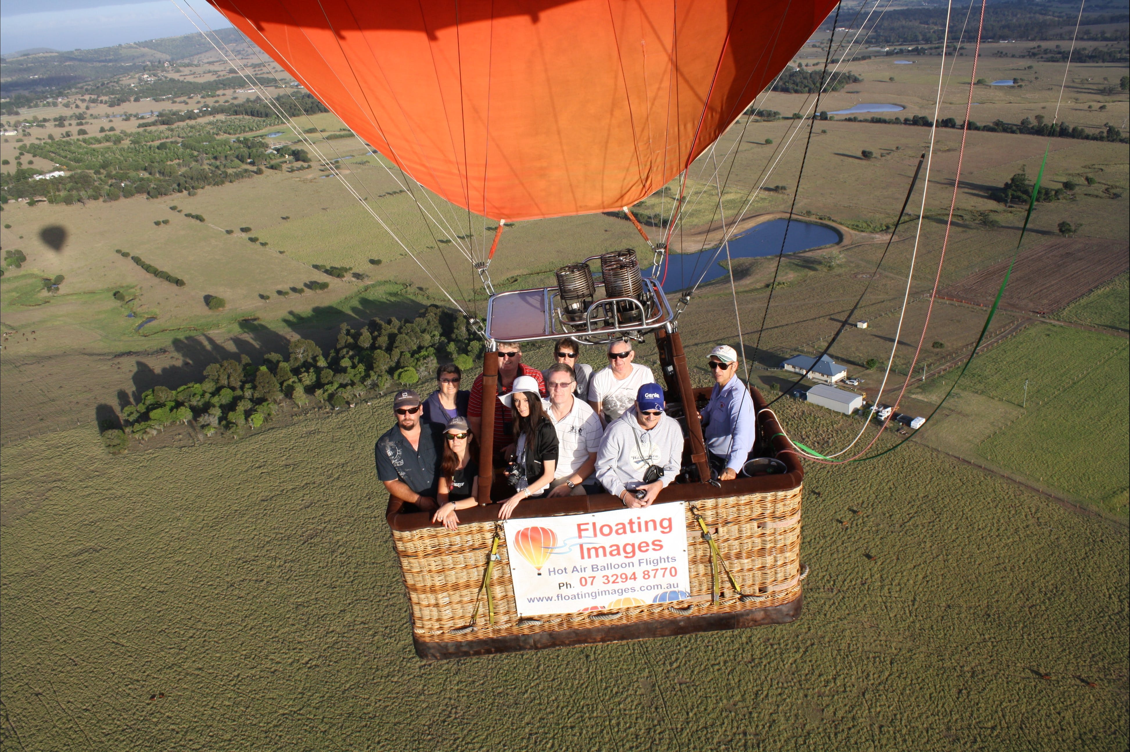 30 mins west of Brisbane balloon flights