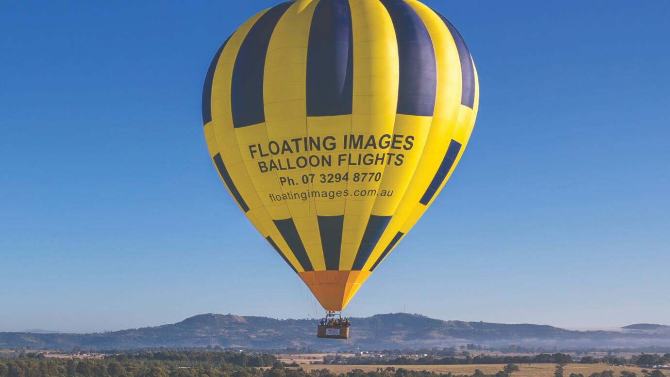 Scenic sunrise 1 hour balloon flights 30 mins west of Brisbane CBD