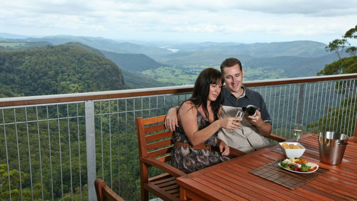 Scenic Rim landscape from Binna Burra Sky Lodge