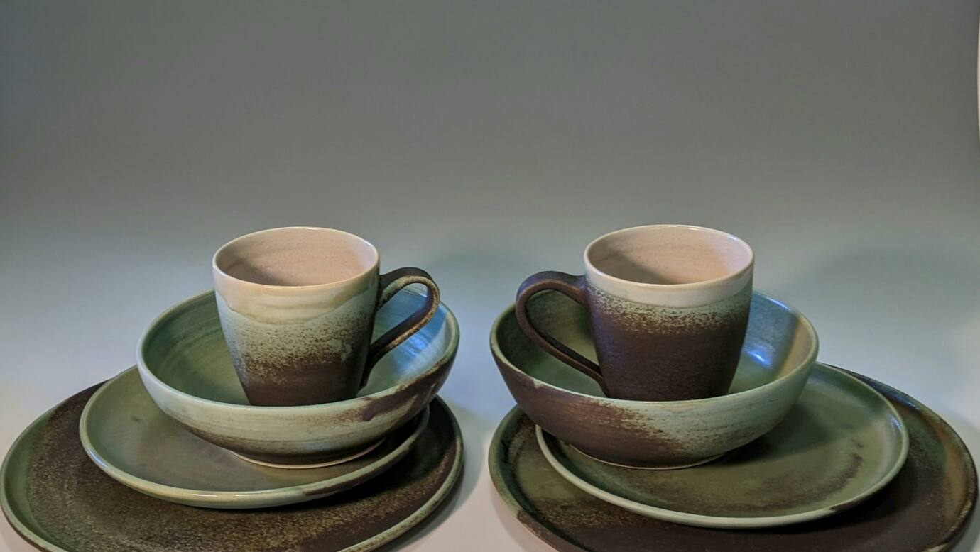 Custom Dinner set by PJ Pottery