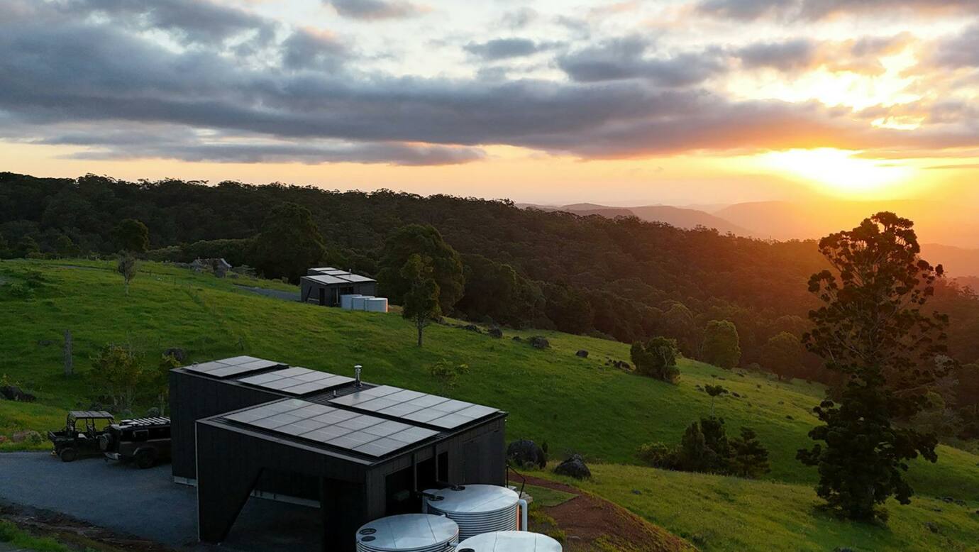 Sunset at Pat's Farm Chalets