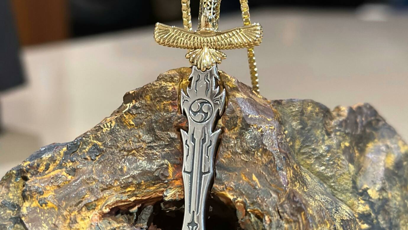 Australian Outback Opals Opal Pendant Two Tone Award Winning