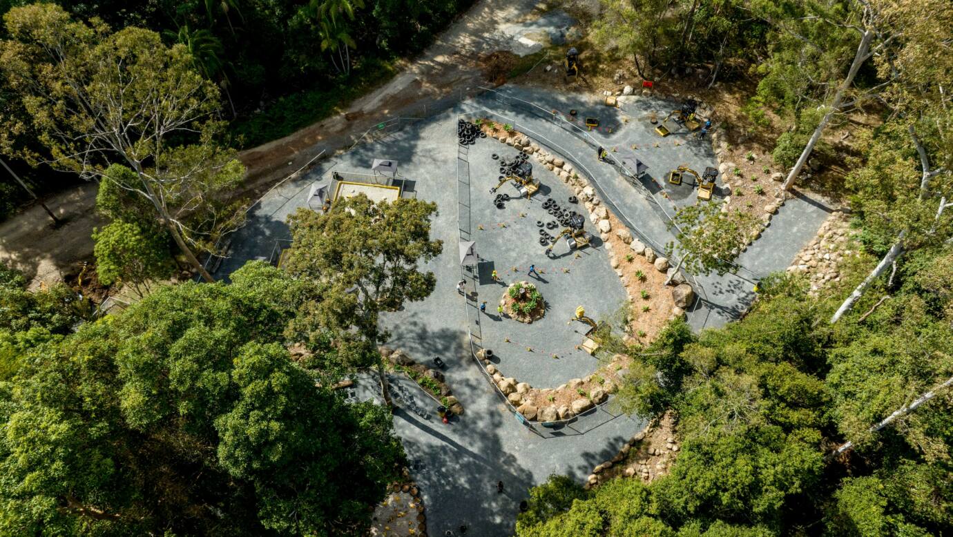 Birds Eye View of the Dig IT Site