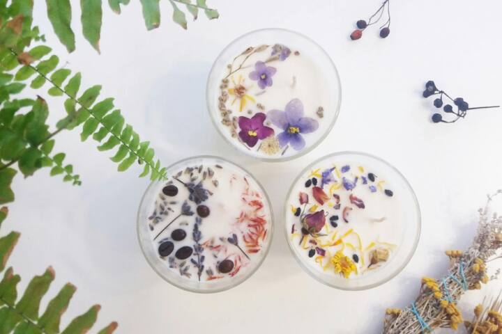 Crystals and Botanical Candle Making Class - Tamborine Mountain